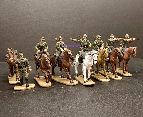 MINITURE Hand Painted Caesar 1/72 WWII German Cavalry Scout Squad soldiers - Picture 3 of 3