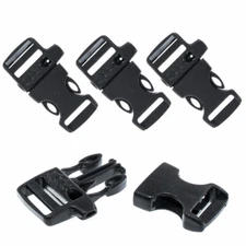 Plastic Side Release Survival Emergency Whistle Buckle 1/2" & 3/4"