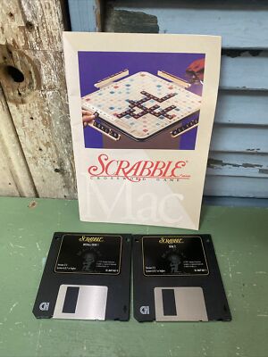 1994 Scrabble Crossword Computer Game Macintosh MacPlay OS X 6.0.7 Version 2.3