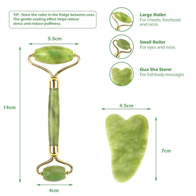 Natural Facial Massager Jade Stone Roller Skin Care
