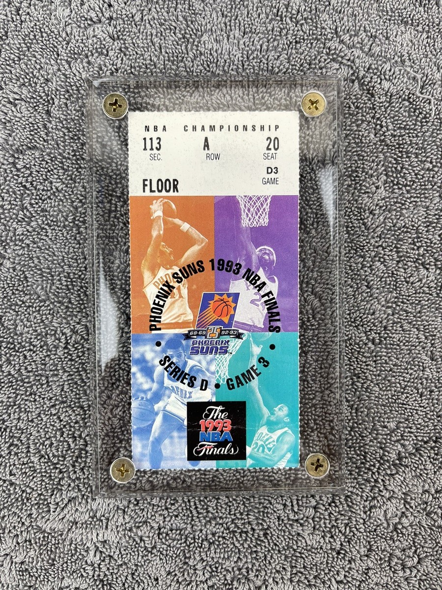 1993 NBA FINALS TITLE GAME BULLS 99 SUNS 98 TICKET STUB MICHAEL
