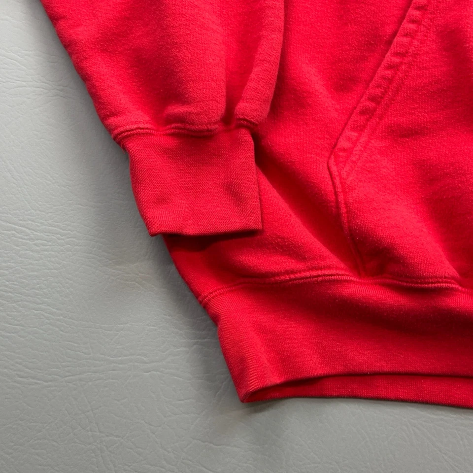 NC State Wolfpack Hoodie Mens XL Red Embroidered Logo Spell Out Pullover NCAA - Image 3 of 4