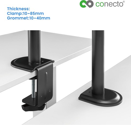 Soporte Monitor Altura Ajustable Soporte 1 Pantalla Soporte Mesa 17-32" - Imagen 5 de 7