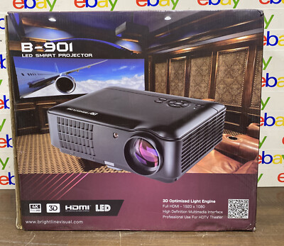 BRIGHTLINE VISUAL PROJECTORS B-901 LED, 3D, 4K, 1080p, 4500 Lumens, 50 to 250", proyector visual - Vimarsana News