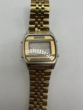 Seiko Broken Project Diy A904-5190 ALARM Chronograph LCD watch seiko Men Gold