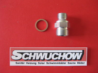 Ölbrennerschlauch Ölbrennerschläuche Nippel 1/4'' x 3/8'' Reduziernippel Red