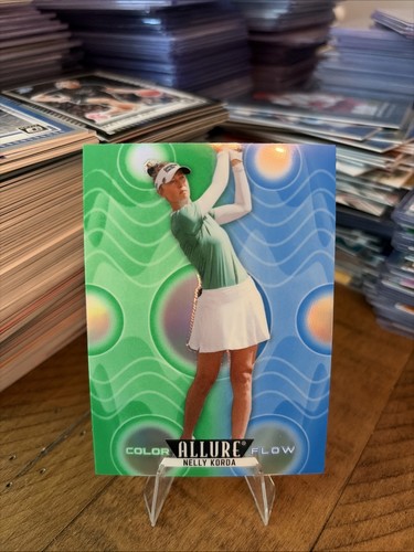 Nelly Korda [Green Blue] #CF-29 2026 Upper Deck Allure Color Flow card