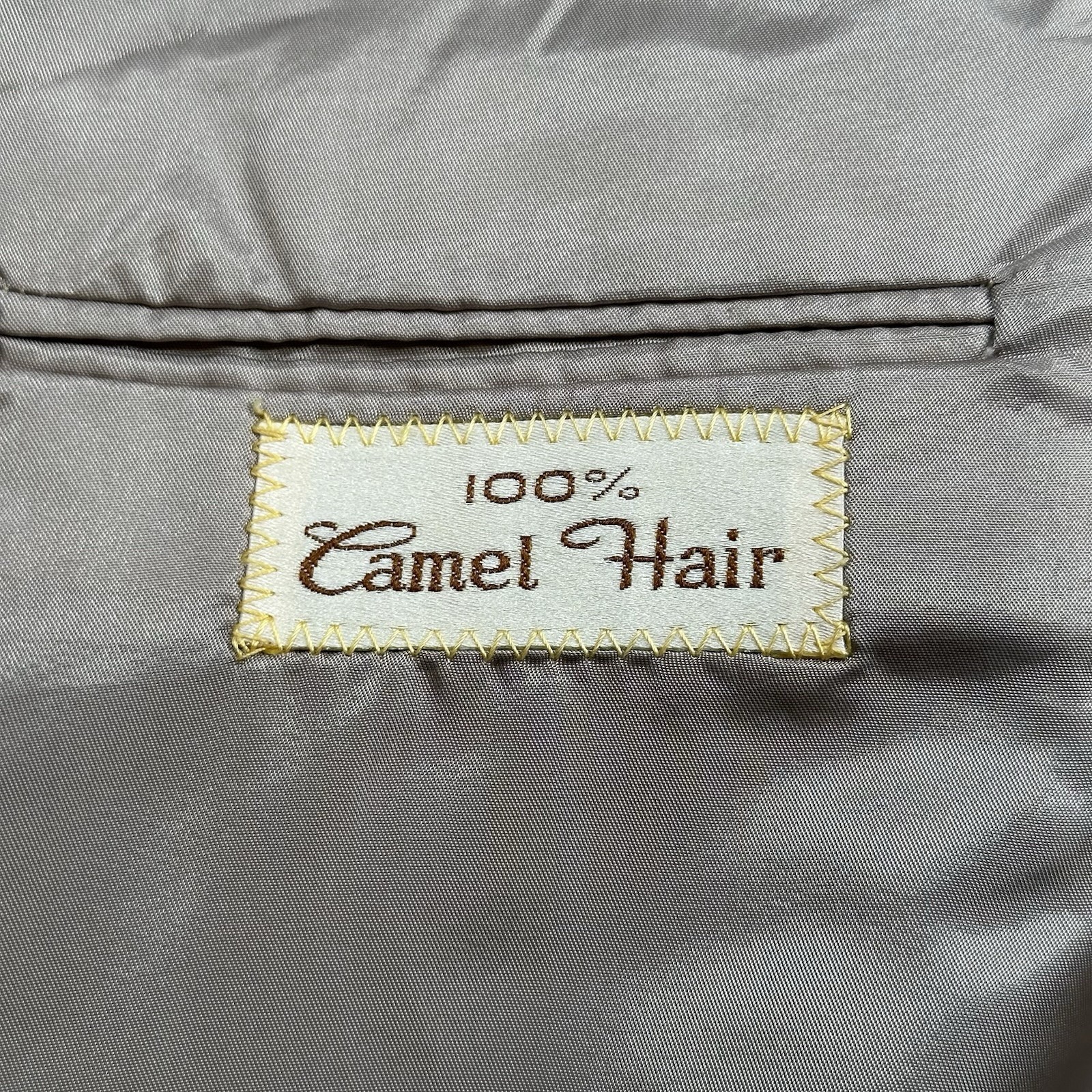 Vintage Embassy Square by Richman Brothers 100% Camel-Hair Blazer 42L Brown