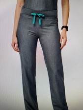 FIGS Livingston Straight-Leg Scrub Pant Graphite XS/T NWT
