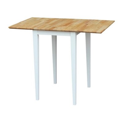 IC International Concepts, Solid Wood Small Drop White/Natural, White/Natural