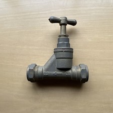 22mm X 22mm Brass Poly Stopcock BRAND NEW