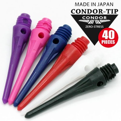 Condor Darts Zero Stress Tip Softsart Spitzen 40 Stück (Soft Dart) NEU