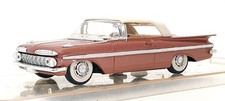 Vitesse 1/43 Scale 391 - 1959 Chevrolet Impala Closed Cabriolet - Bronze/White