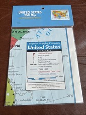 Color Map of THE UNITED STATES, Poster Size Brand New and Sealed in Plastic