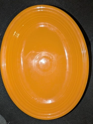 Fiestaware Tangerine Orange Large 11.5” Platter Fiesta Homer Laughlin USA HLC