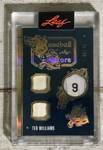 2025 Leaf Seasons In The Sun Ted Williams Game Used Memorabilia Bronze SP #/15
