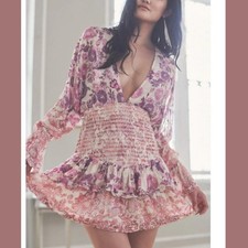 Hemant & Nandita Suki Ruffled Short Dress Large