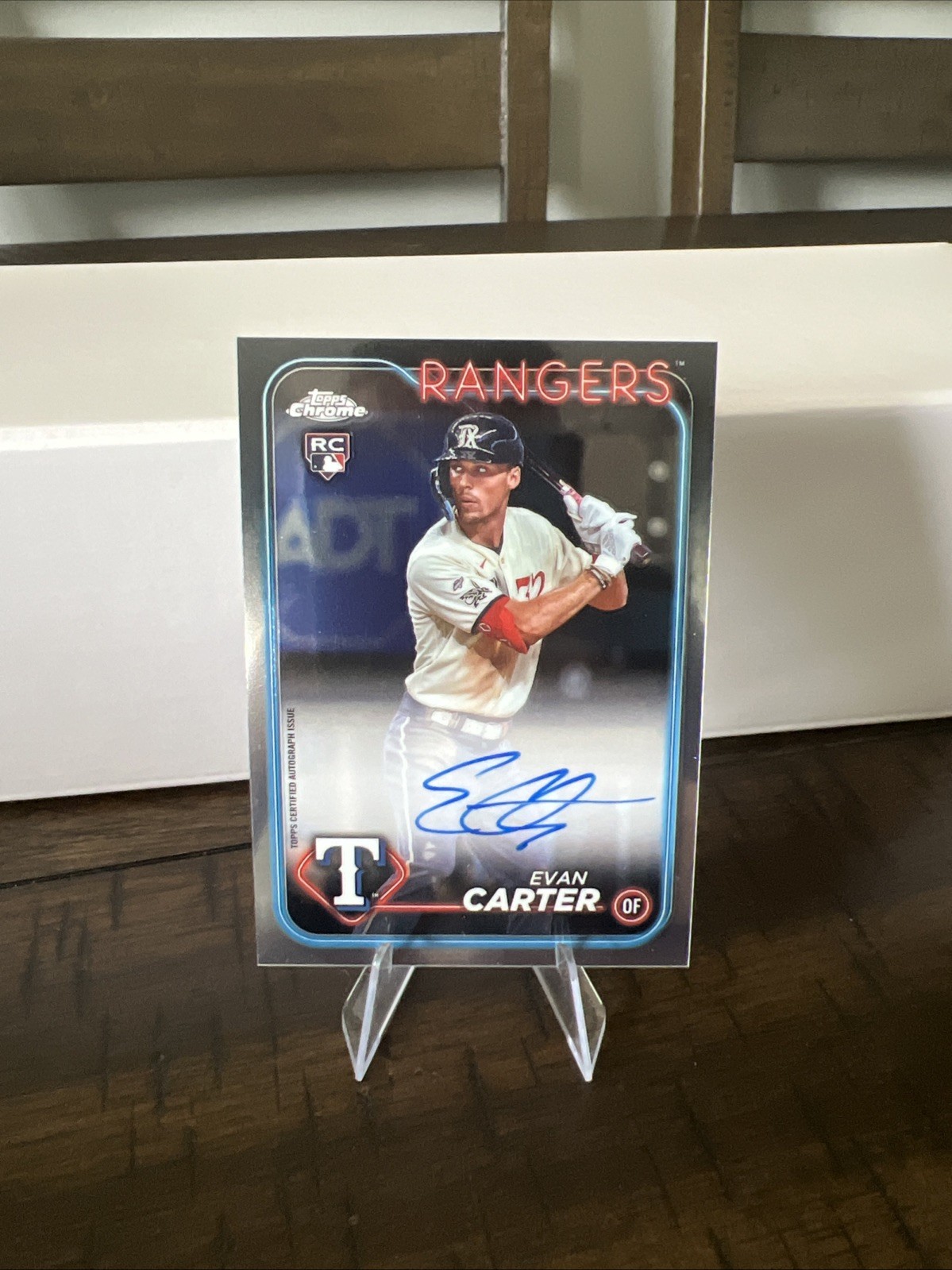 2024 Topps Chrome - Rookie Autographs Evan Carter #RA-EC (AU, RC)