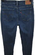LEVI'S LEVI 711 SKINNY DARK WASH DENIM JEANS WOMENS SIZE 28