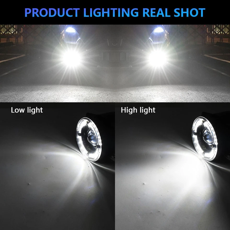 4" Inch LED Fog Lights Front Bumper Driving Lamps For Acura TL Sedan 2012-2014 - Imagem 4 de 4