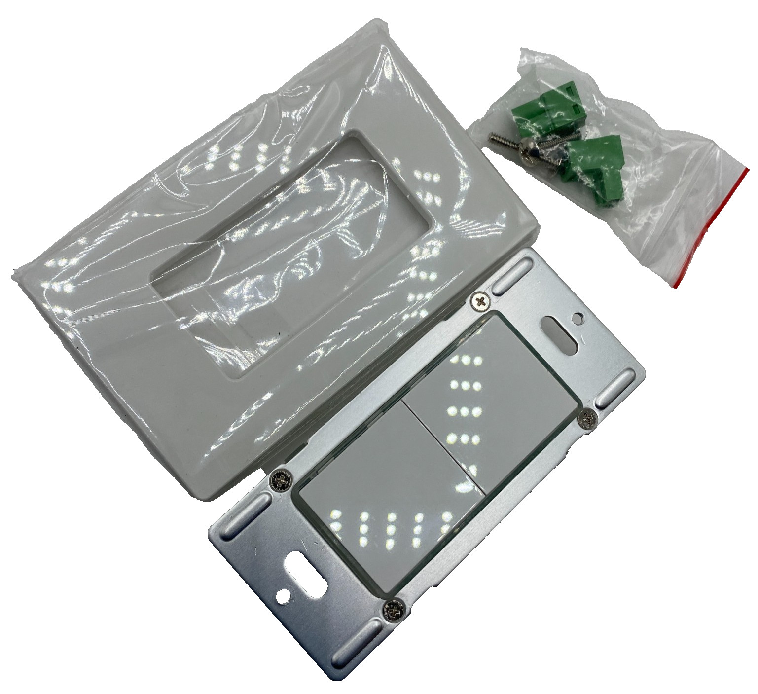 IR-TEC PBS-722W White Low Voltage 1-Pole Light Switch with Decorative Wall Plate