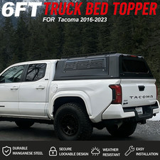 6ft Metal Truck Cap Canopy Topper Camper For Tacoma Truck Bed 2016-2023 6ft Metal Truck Cap Canopy Topper Camper For Tacoma Truck Bed 2016-2023