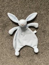 Jellycat Bashful Blue Bunny Rabbit Soother Baby Comforter Cuddle Cloth Soft Toy
