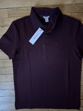 79 NWT Calvin Klein Men's Logo Polo Shirt Cotton Blend Wine Size S