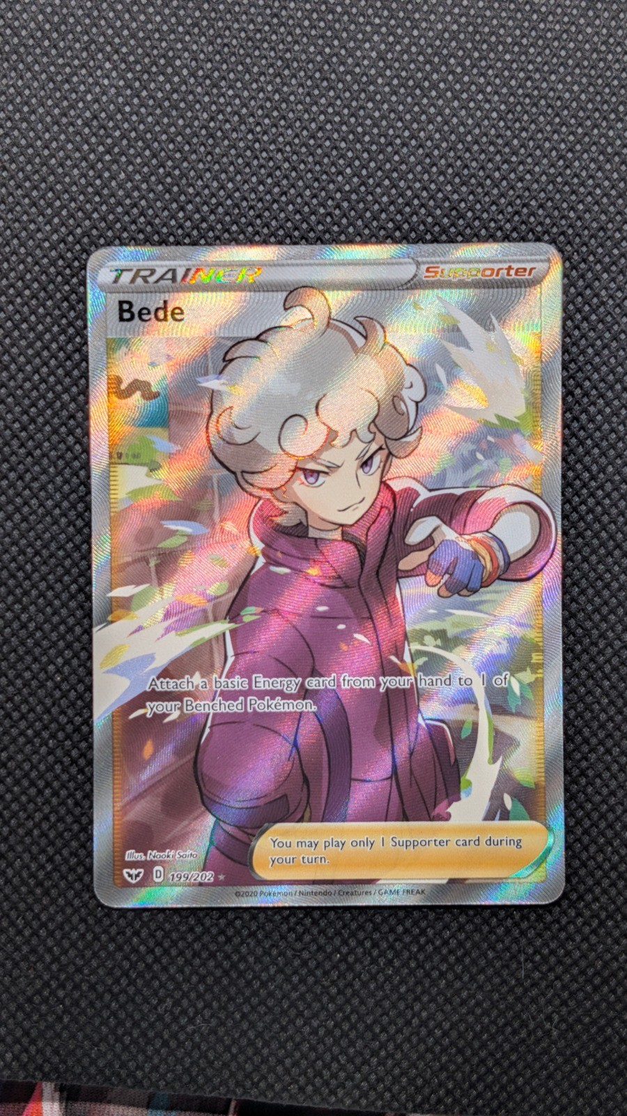 Bede (Full Art) Ultra Rare SWSH01: Sword & Shield Base Set 199/202 NM