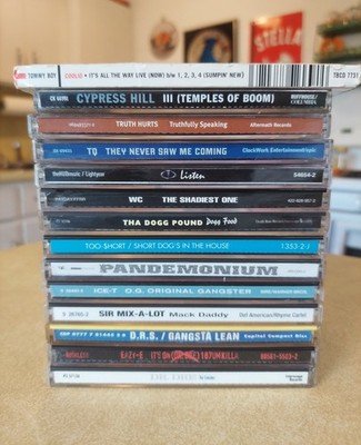 Lot of 14 West Coast Rap CD Eazy-E DRS Ice-T WC TQ Tha Dogg Pound Too Short Dre
