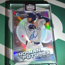 Topps 2021 Bowman Chrome 40-Man Futures Austin Wells /20 NY Yankees Auto #FMF-22