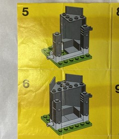 LEGO 6034 Black Monarch's Ghost Set Knights Castle Instruction Manual Only 1990