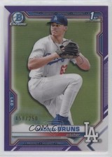 2021 Bowman Draft Chrome Purple Refractor 158/250 Maddux Bruns #BDC-126 0re9