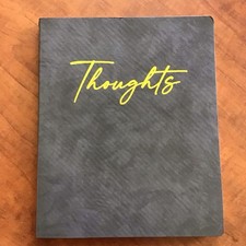 Thoughts Unlined Large Journal Sketch Book