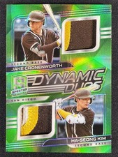 2021 Panini Spectra #DD-CK Jake Cronenworth/Ha-Seong Kim Green Dual Patch /25
