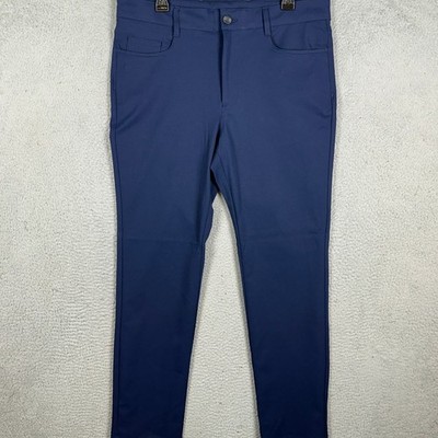 Callaway Pants Mens 34X32 Navy Blue Performance Golf Chinos Stretch 5-Pocket EUC