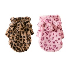 Chat chien drôle léopard cosplay costume Halloween doux confortable manteau vêtement