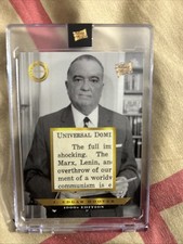 2024 Pieces Of The Past 1900s Edition J. Edgar Hoover #327 Authentic Relic