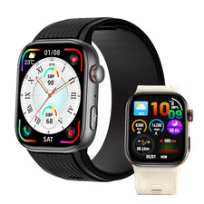 Bomba de aire de 1,95" airbag presión de oxígeno en sangre exacta ECG + PPG Smartwatch S105 SOS HRV