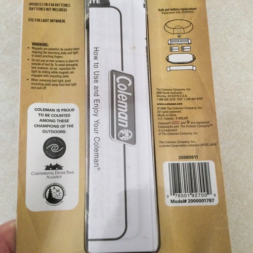 Coleman Magnetic Tent Light Portable Camping Lamp NEW - Picture 4 of 5