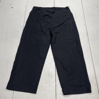 GRADUAL Capri Leggings Womens L Black High Rise Pockets Yoga Athletic Stretch