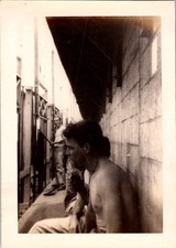 Vtg WW2 Original Photo 1940s Soldiers GIs Military Camp Barracks Snapshot