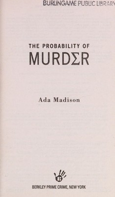 The Probability of Murder (Professor Sophie Knowles) by Madison, Ada, Good Book