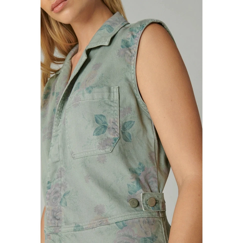 Mono Lucky Brand Mameluco X Laura Ashley Algodón Estampado Floral Cottagecore L Foto 4 de 4