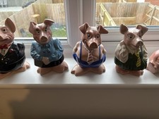 Natwest Piggy Bank Pigs Set Of Five Plus 3 Duplicates