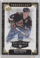 2018 Upper Deck Chronology Black Diamond Relic 5/9 Keith Tkachuk #72 Auto 00b6