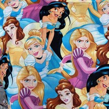 Multi Princess Packed Disney For Springs Creative Cotton Fabric 1 Yard Plus