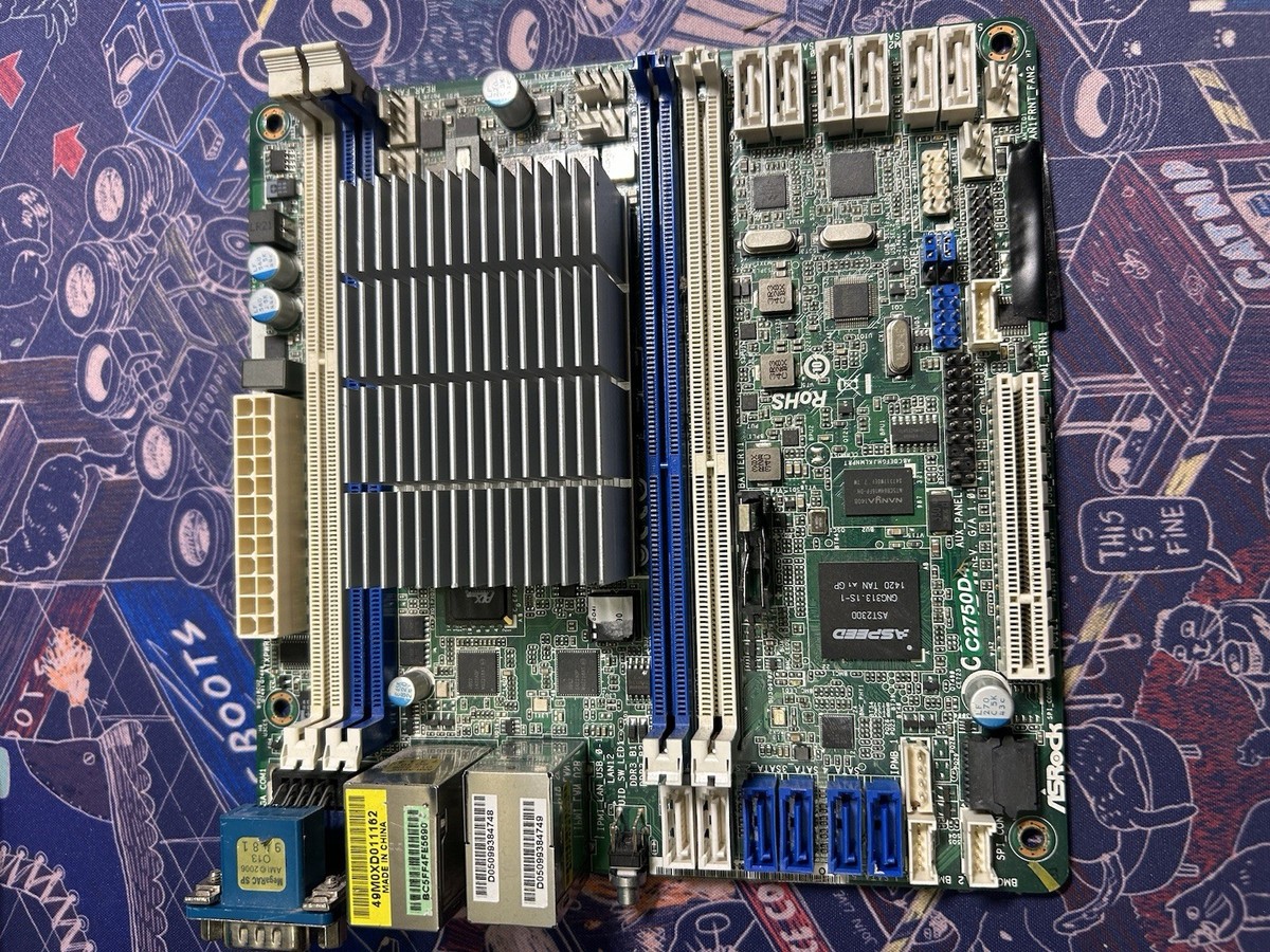 ASRock C2750D4I Mini ITX Server Motherboard With Intel Atom