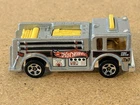 Vintage Hot Wheels 1976 Fire Eater Diecast Fire Truck 1:64-Silver, Yellow, Black