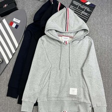 Thom Browne Men's Fall Winter New Striped Long Sleeve Hooded Sweatshirt